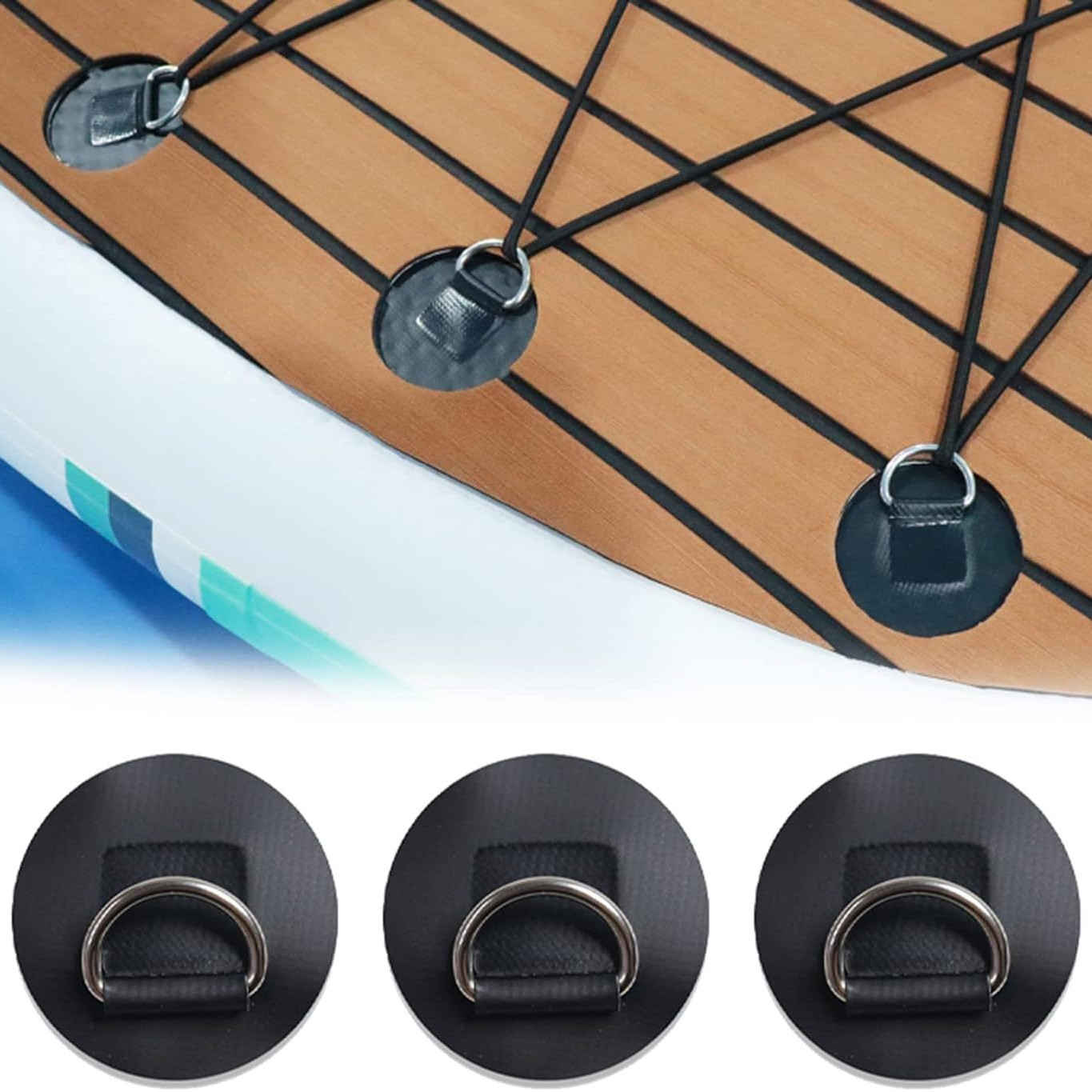 4pcs 8cm Circular D-Ring Patch - đánh giá và giá Fishing Kayak Rod Holder