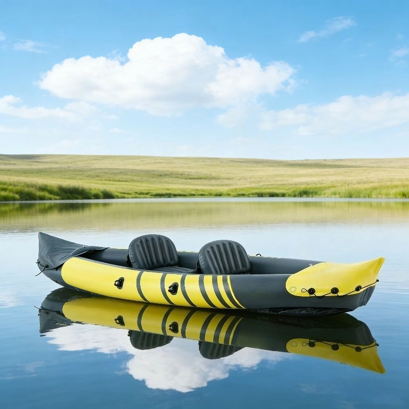 Double Seat Inflatable Fishing - đánh giá và giá Fishing Kayak Paddle