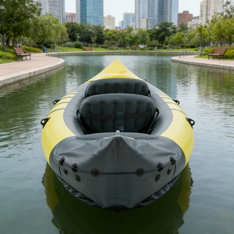 Double Seat Inflatable Fishing - đánh giá và giá Fishing Kayak Paddle